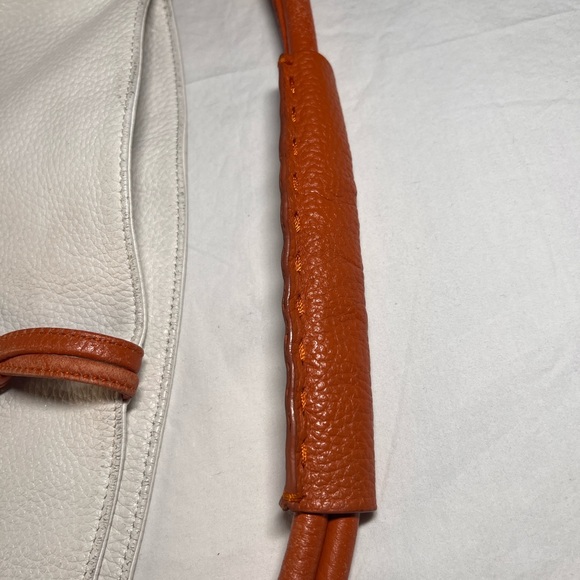 BCBG Max Azria White and Orange Leather Bag - Picture 9 of 10